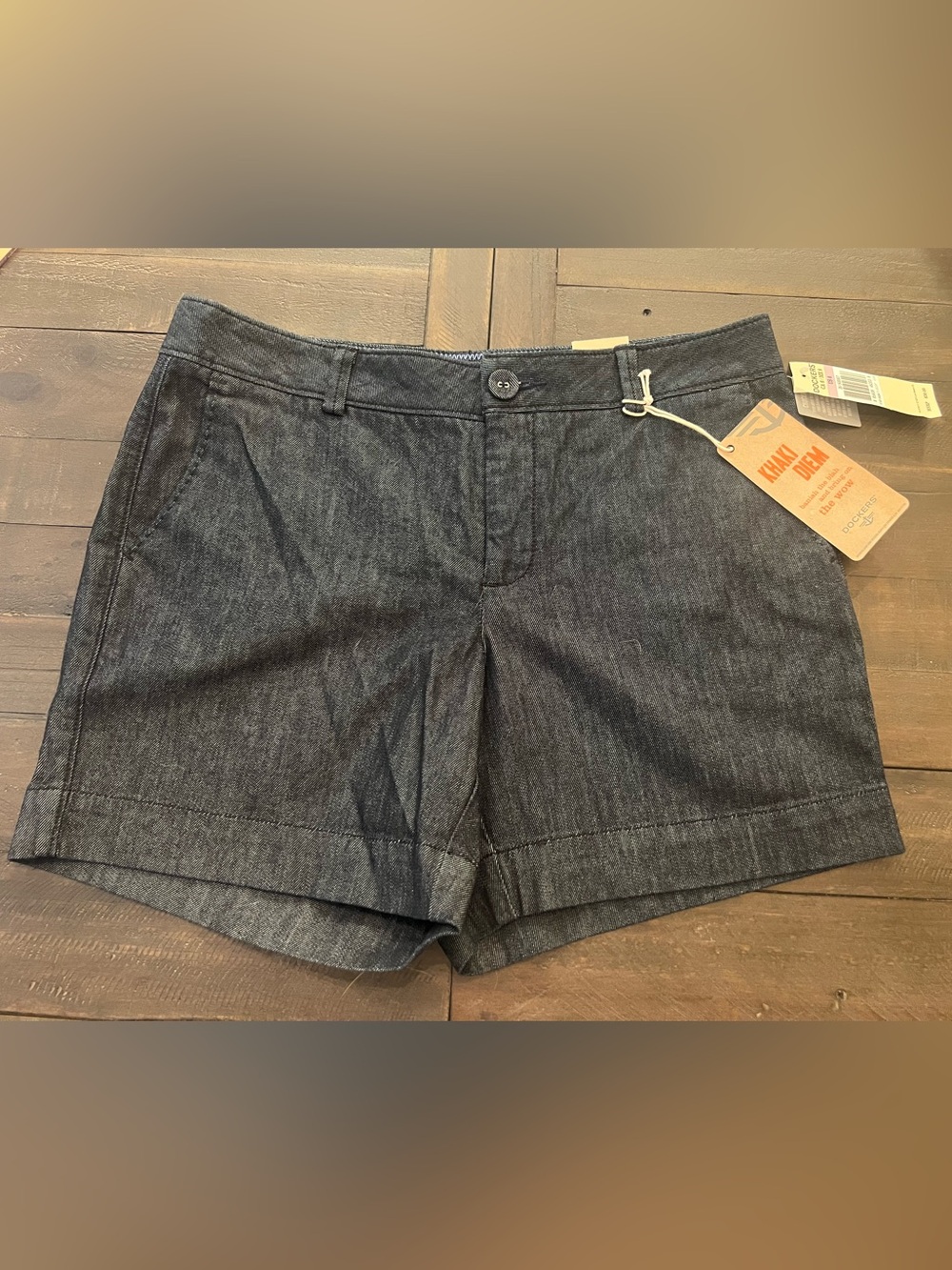 Dockers Women's Dressy Dark Denim Shorts